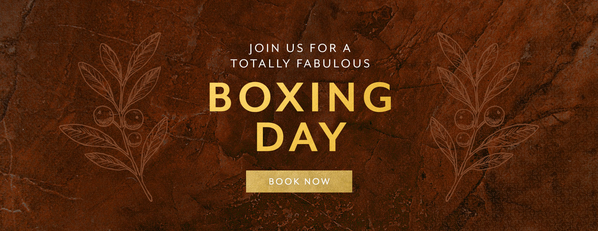 Boxing Day menu at The King William IV