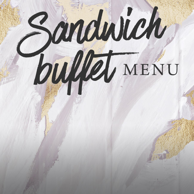 Sandwich buffet menu at The King William IV