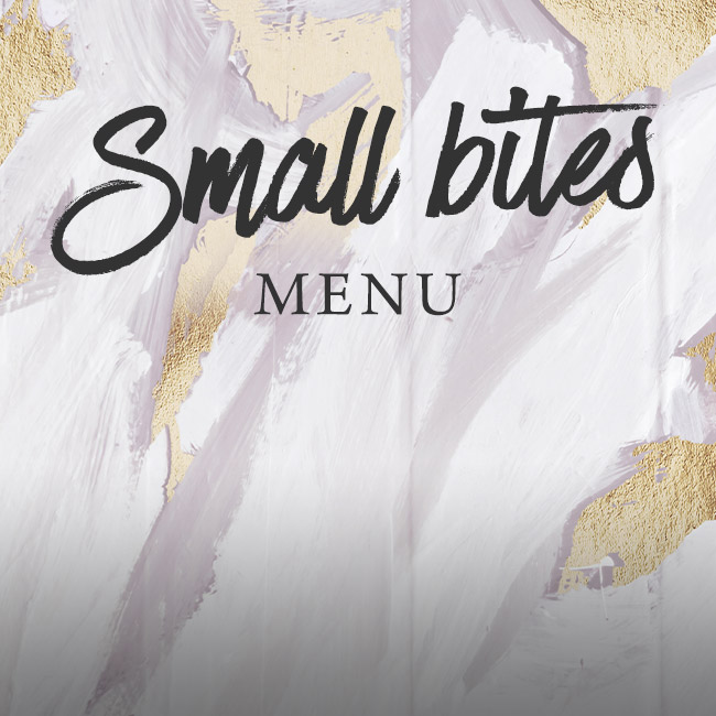 Small Bites menu at The King William IV 